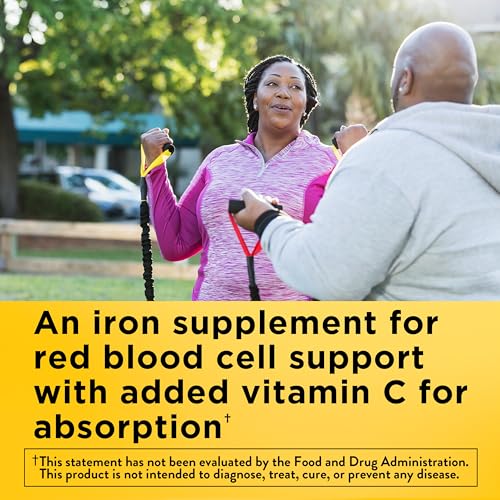 Nature Made Iron 18 mg per Serving Gummies with Vitamin C, 60 - Product Imagery