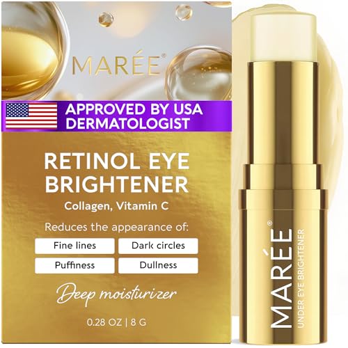 MAREE Under Eye Balm Stick - Under Eye Brightener Cream for Dark Circles – Mineral Oil Free, Paraben Free, Brightener Fr