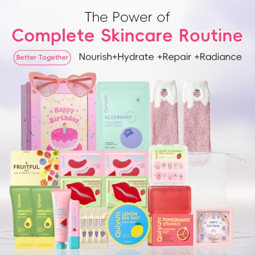 QUIYUM Fruit Skincare Birthday Gift Set for Teenage Girls & - Product Imagery