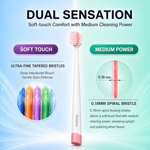 Ultra Clean Wide Head Soft Toothbrushes for Adults, 6-Pack & - Product Imagery