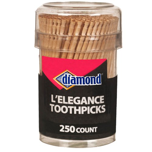 Diamond, L'Elegance Toothpicks - 250 Ct(pack of 2) - Product Imagery
