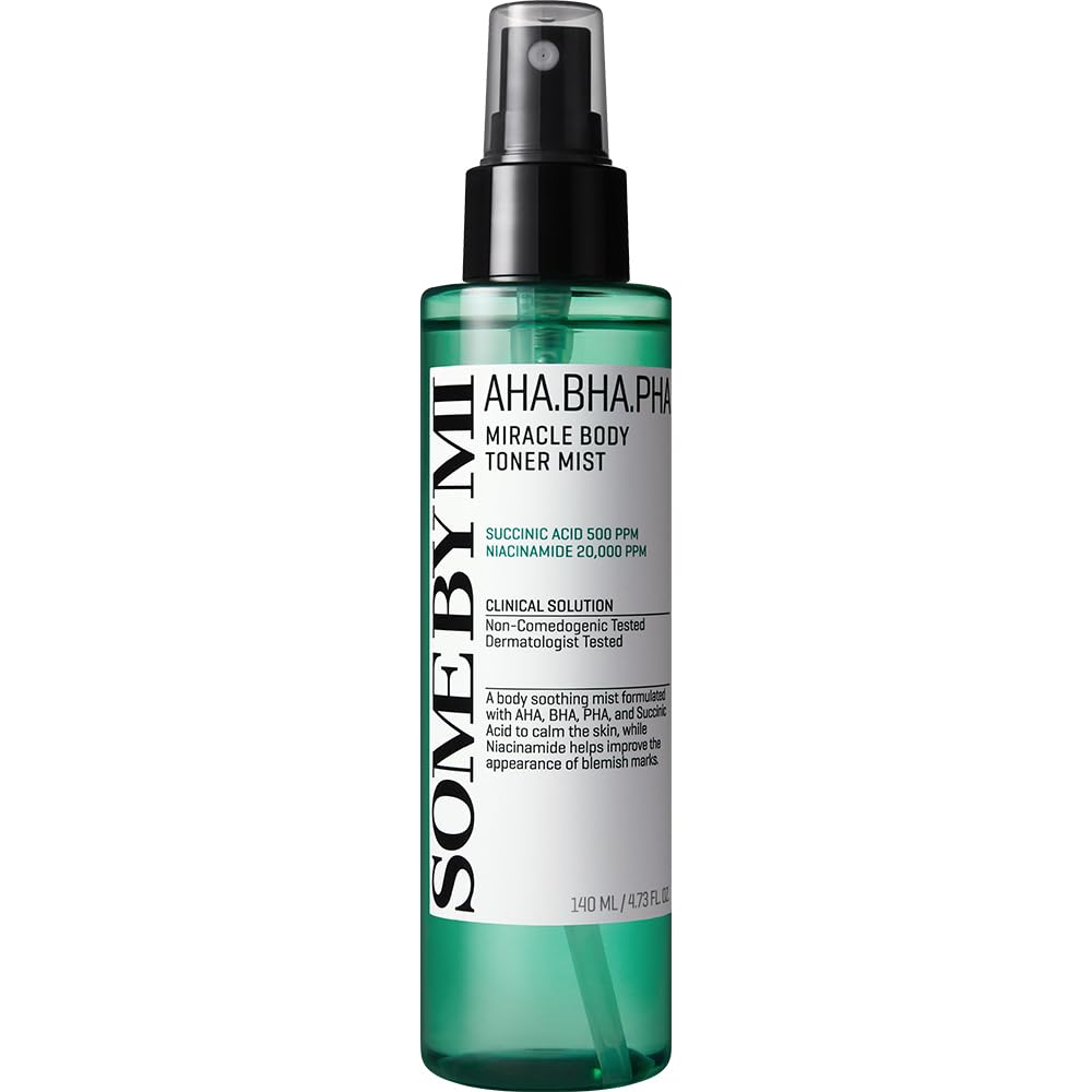 SOME BY MI AHA BHA PHA 30 Days Miracle Body Toner Mist – 4.73oz, - Product Imagery