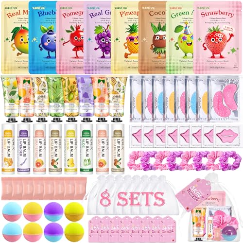 KONEUK 80PCS Spa Party Supplies for Girls, Sleepover & Spa Birthday Party Supplies