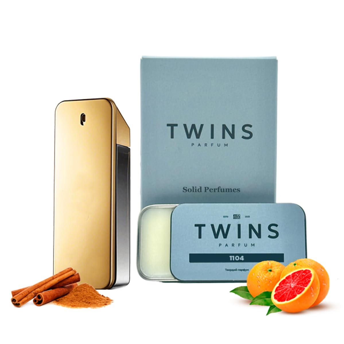 TWINS PARFUM – Eau de Parfum on display