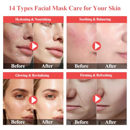 ANKOOY 33 Pack Face Masks Skincare Gifts for Teens Girls - Product Imagery