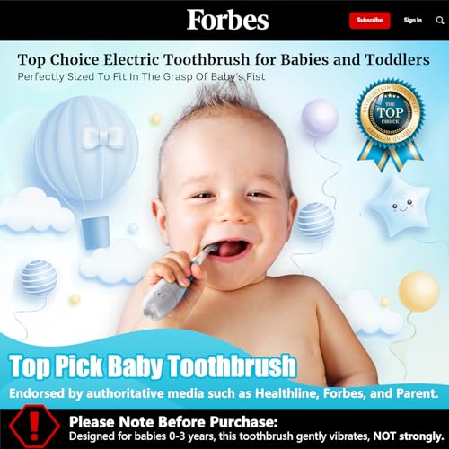 Toddler Electric Toothbrush Kids Age 1-2-3 Years Old, Baby - Product Imagery