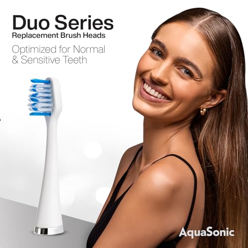 AquaSonic Genuine Duo Series Replacement Brush Heads | for - Product Imagery