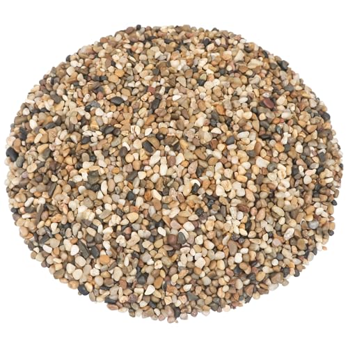 Virekm River Rocks, Landscaping Pebbles, Mixed Color Decor Stones, 10 Pounds