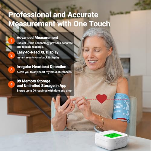 iHealth Track Smart Upper Arm Blood Pressure Monitor with - Product Imagery
