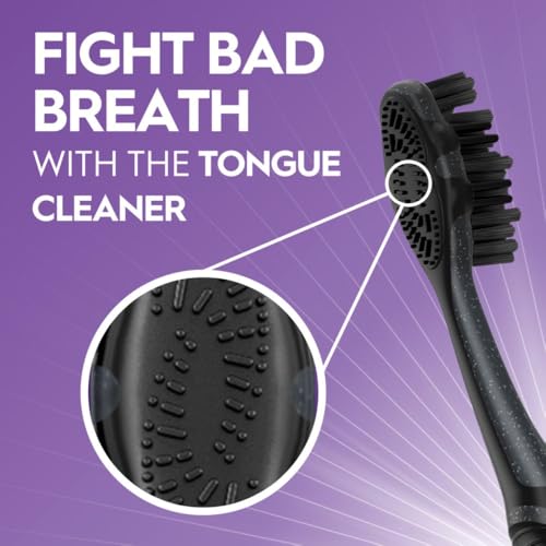 Oral-B 3D White Charcoal Manual Toothbrush, 2-Pack, Medium - Product Imagery