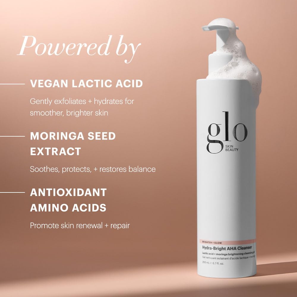 Glo Skin Beauty Hydra-Bright AHA Lactic Acid Exfoliating Face Wash, 6.7 oz – close-up detail