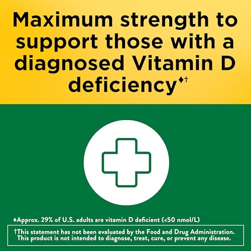 Nature Made Vitamin D3 10000 IU (250 mcg) Maximum Strength, 60 - Product Imagery