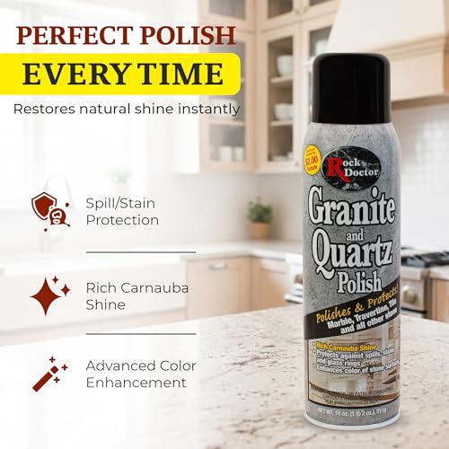 Rock Doctor Granite & Quartz Care Kit, 3 Piece Maintenance Stone - Product Imagery