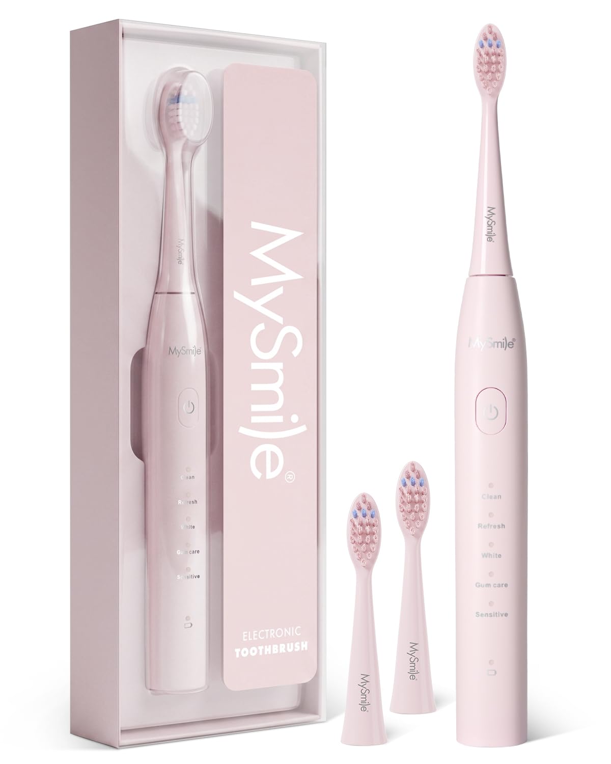MySmile DY156 Electric Toothbrush for Adults, Rechargeable Sonic - Product Imagery