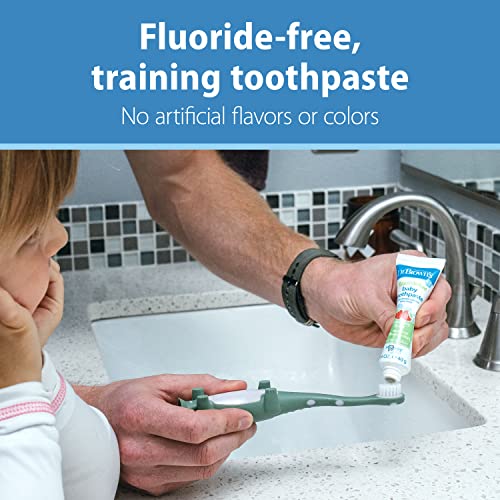 Dr. Brown's Fluoride-Free Baby Toothpaste, Strawberry, 1-Pack - Product Imagery