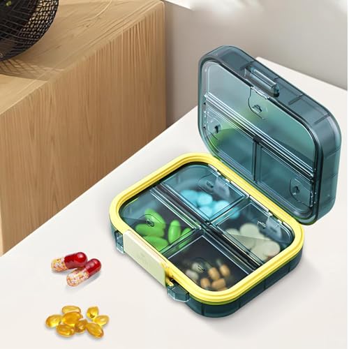 Portable Travel Pill Organizer Weekly Pill Case Waterproof Box - Product Imagery