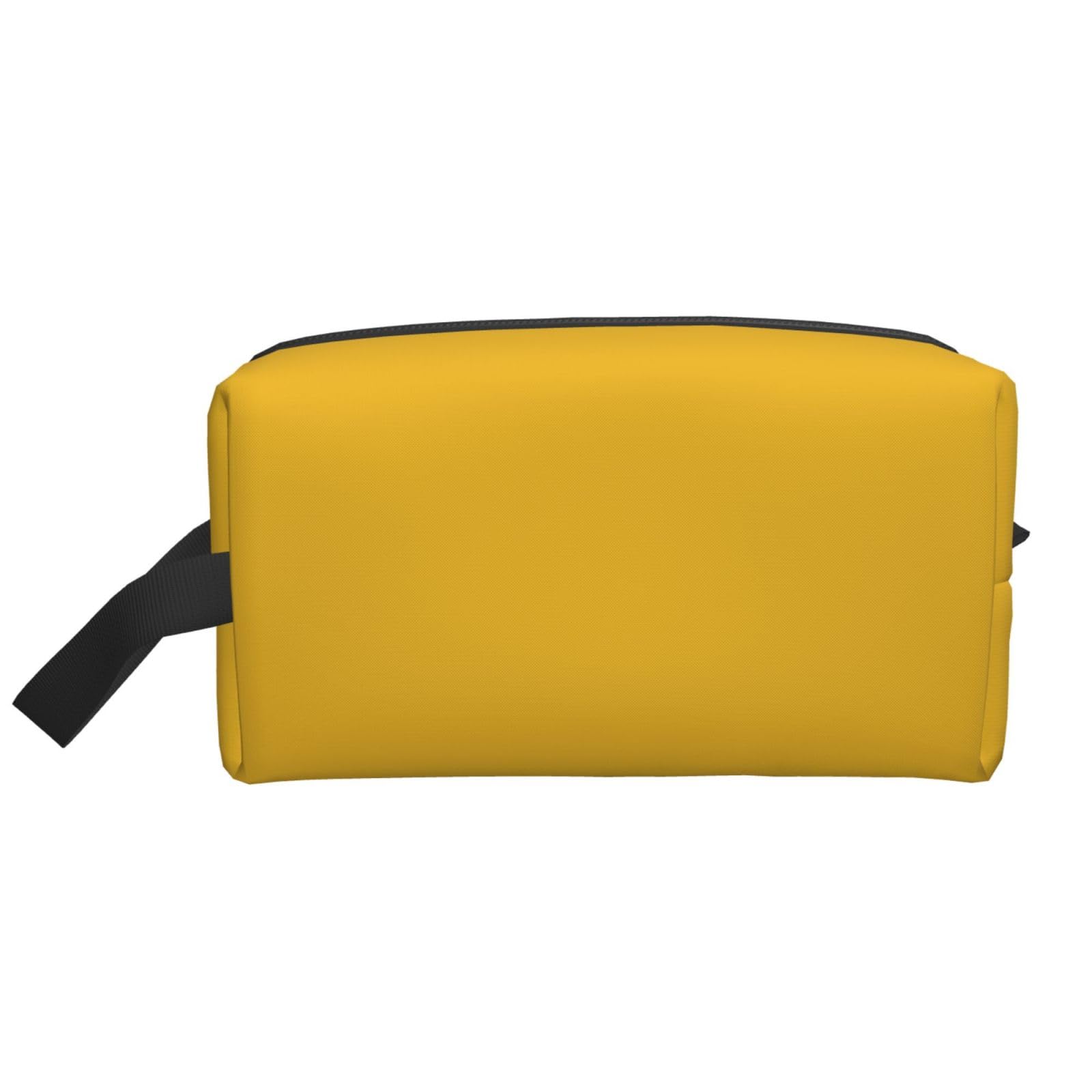 SXZVVBN large gold travel toiletry bag made of durable Oxford cloth, ideal for cosmetics and makeup organization.
