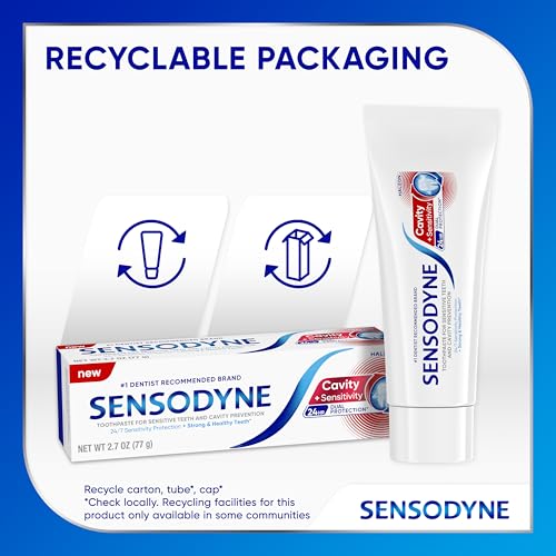 Sensodyne Cavity + Sensitivity Toothpaste, 2.7 oz - Product Imagery