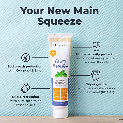 Oxyfresh Premium Cavity Protection – Fresh Mint Fluoride - Product Imagery