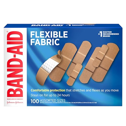 BAND-AID Brand Flexible Fabric Adhesive Bandages, Assorted - Product Imagery