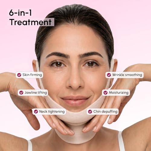 MAREE V Line Lifting Mask - Anti Aging Neck Lift Tape & Chin - Product Imagery