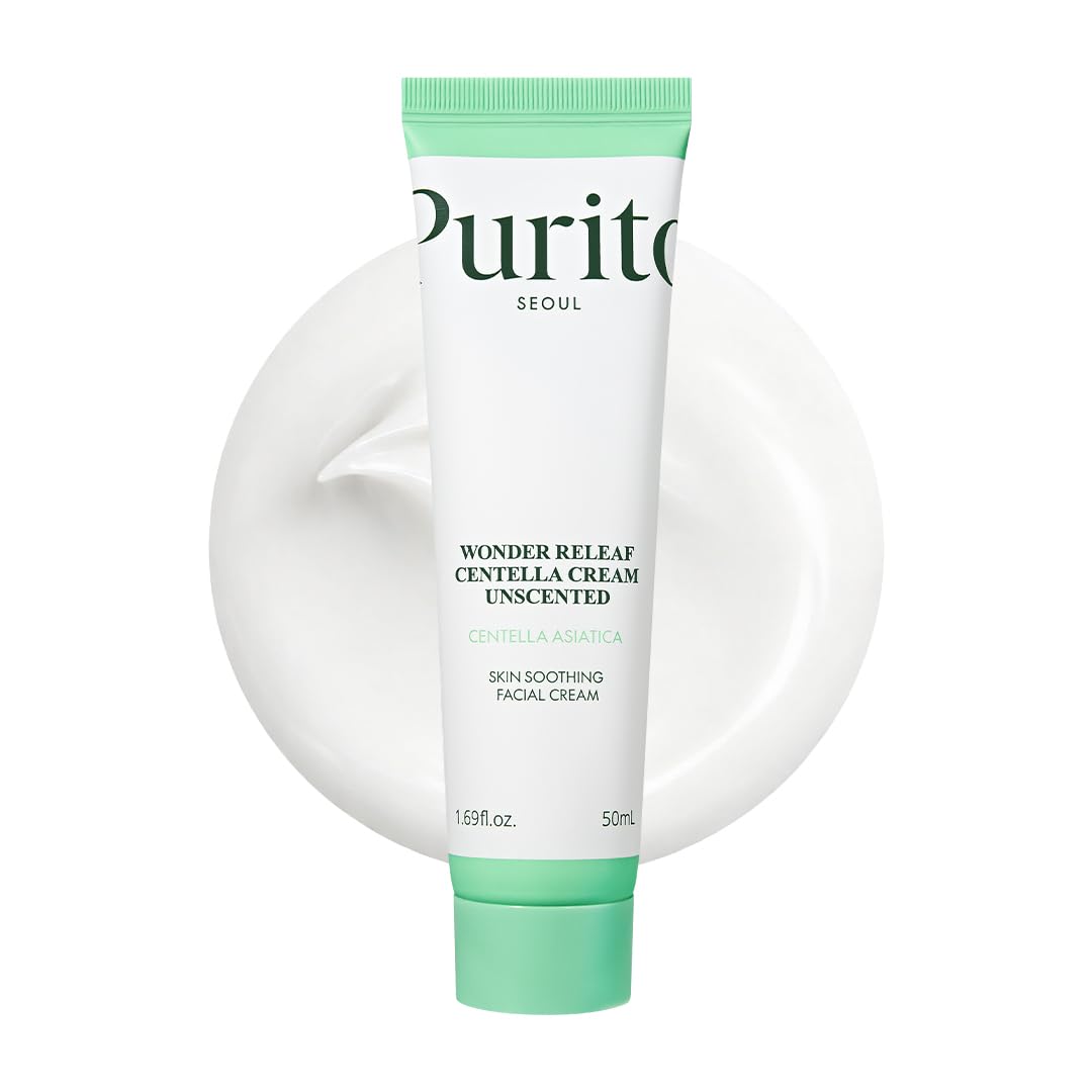PURITO Centella Unscented Cream for Sensitive Skin, 1.70 fl.oz - Product Imagery