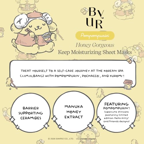 ByUR Honey Gorgeous Sanrio Character Daily Aqua Serum Mask (4 - Product Imagery