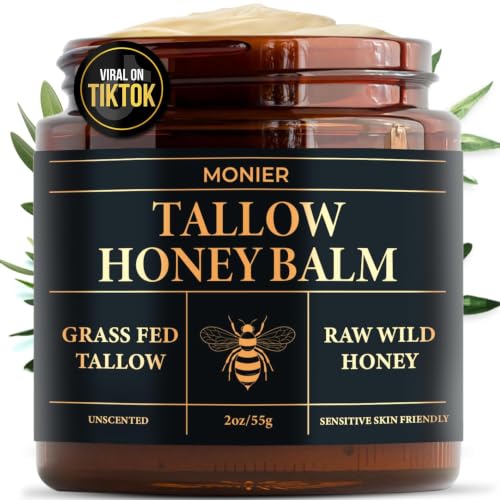 MONIER Beef Tallow and Honey Balm for Skin and Face – Moisturizer