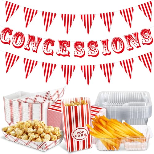Foilswirl 153 Pcs Halloween Circus Decoration Carnival Party Supply Concession Banner