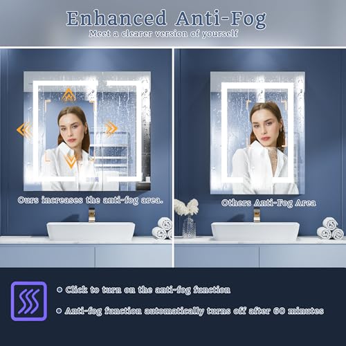ExBrite LED Lighted Bathroom Medicine Cabinet with Mirror, 30 x - Product Imagery