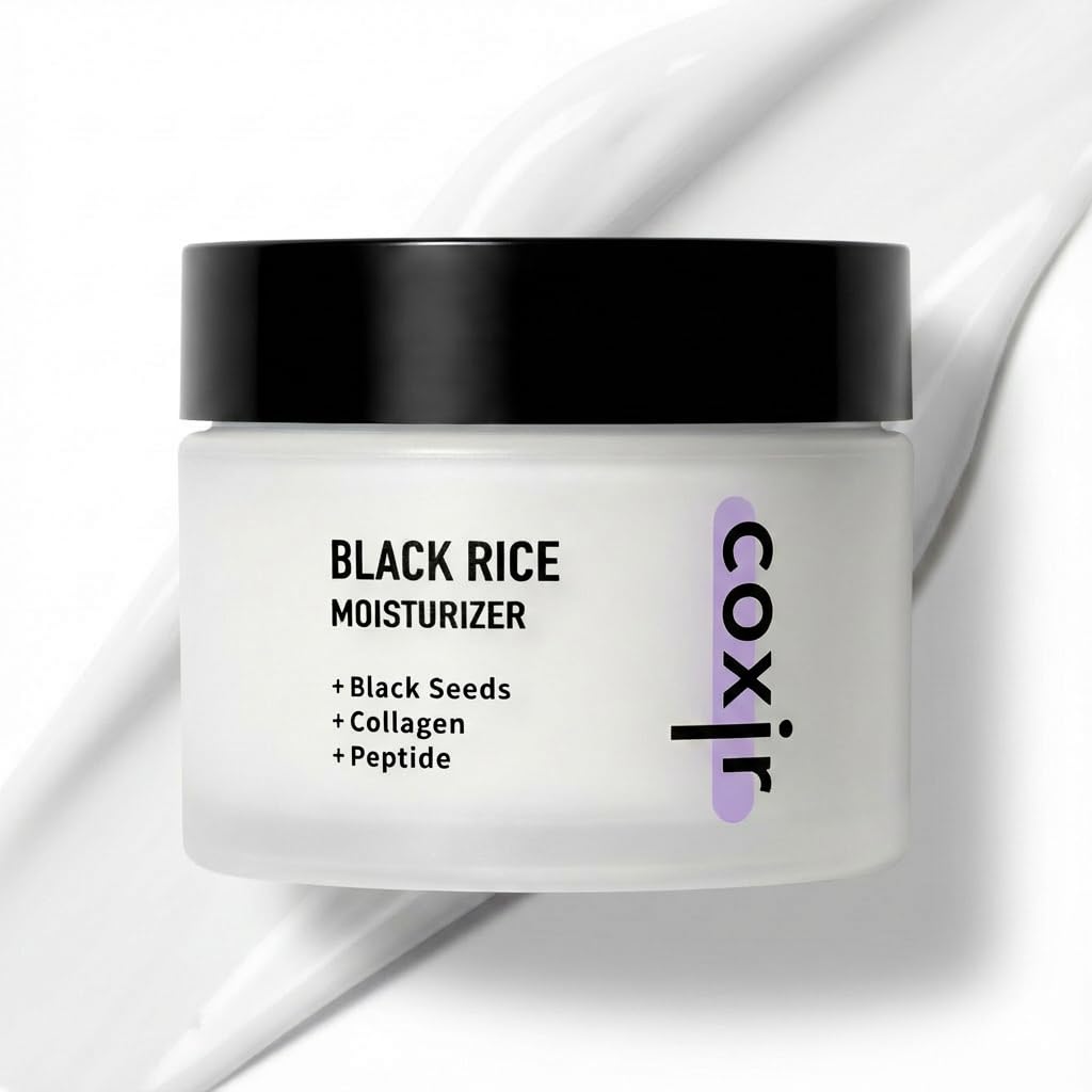 coxir Black Rice Moisturizer Face Cream, Niacinamide, 1.69 fl.oz – product photo (Face Moisturizers)