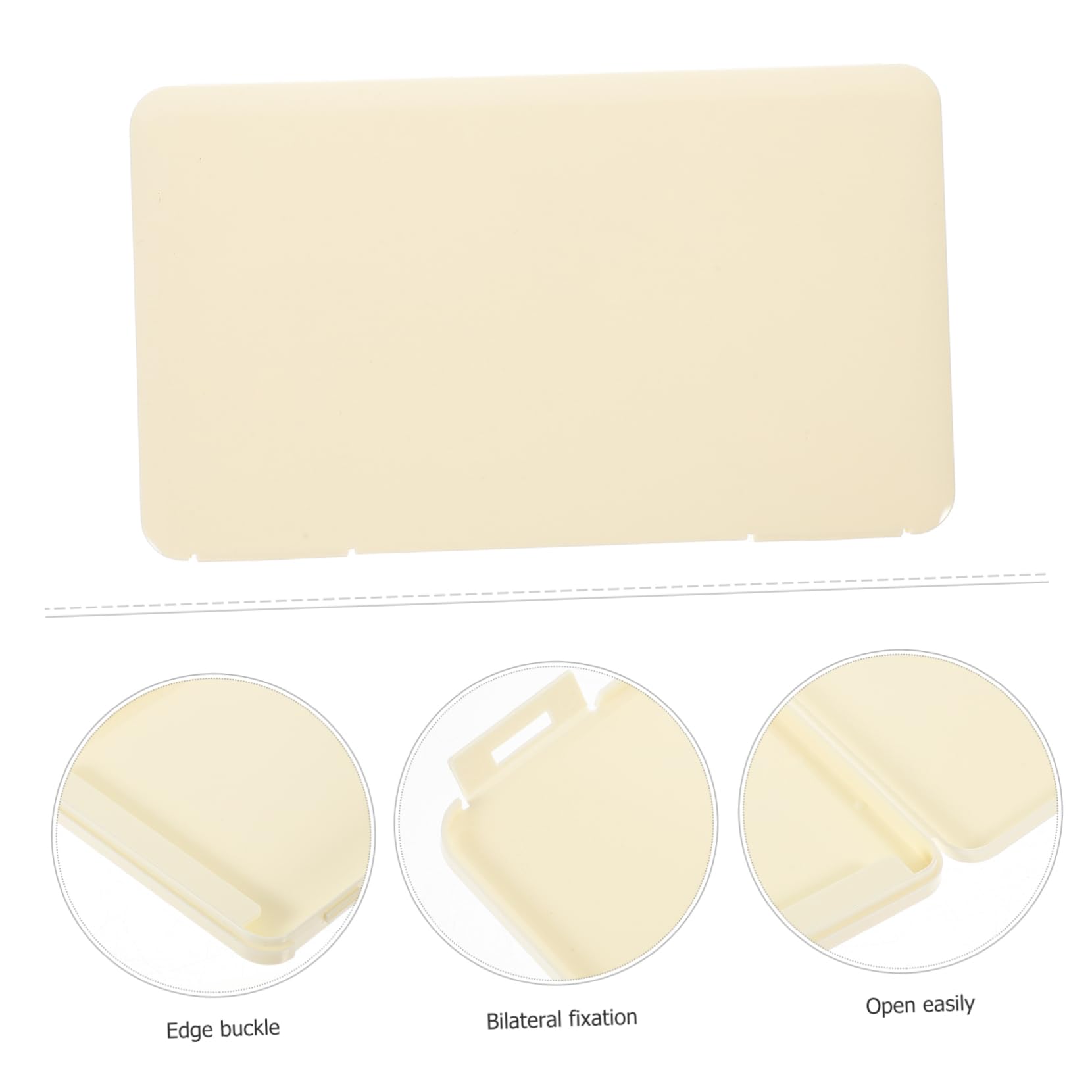 BESTYASH Large Capacity Eyelash Case, 2Pcs PP Lash Tray Organizer Beige