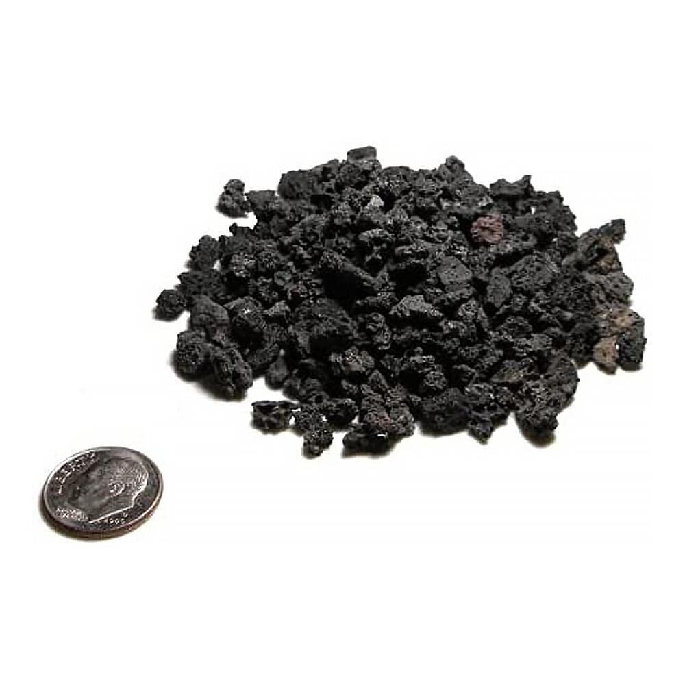 SubstrateSource Crushed Aquarium Lava Gravel, Rock - Porous Stone for Natural Planet Fish Tank Decorations and Decor (10