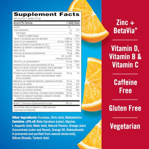 Emergen-C Immune+ Triple Action Immune Support Powder, Super - Product Imagery