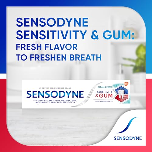 Sensodyne Sensitivity & Gum Clean & Fresh Toothpaste, 3.4 oz - Product Imagery
