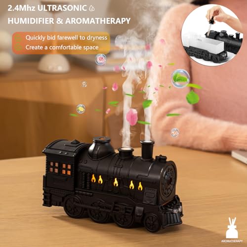 Retro Train Diffuser 300ml Essential Oil Diffuser - Cool Mist - Product Imagery