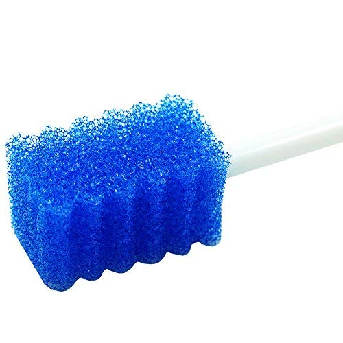 Oral Care Swabs Disposable- Blue 100 Counts - Product Imagery