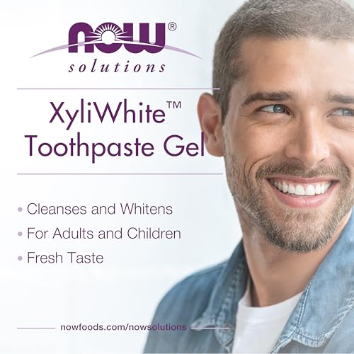 NOW Foods Solutions, Xyliwhite™ Toothpaste Gel, Refreshmint, - Product Imagery
