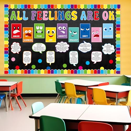 ZOIIWA Mental Health Bulletin Board School Counselor Classroom - Product Imagery