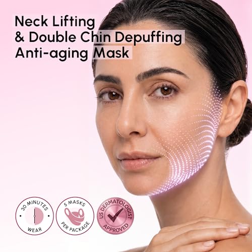 MAREE V Line Lifting Mask - Anti Aging Neck Lift Tape & Chin - Product Imagery