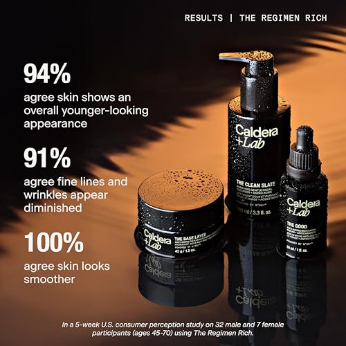 Caldera + Lab The Regimen Rich | Men's Anti-Aging 3 Piece - Product Imagery