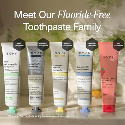 Boka Toothpaste - Fluoride Free Toothpaste, Nano Hydroxyapatite - Product Imagery