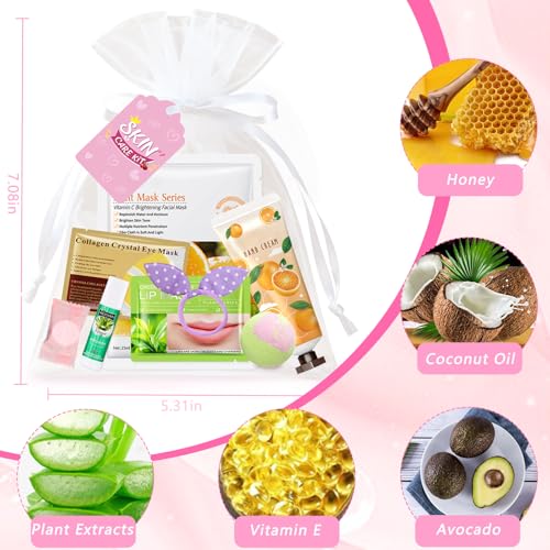 160 PCS Spa Party Supplies for Girls Women, Include Facial Mask, - Product Imagery