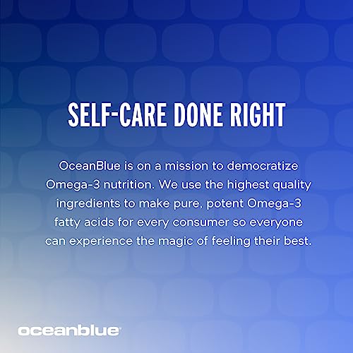 Oceanblue Omega-3 2100 with Turmeric - 60 Softgels (30 Servings) - Product Imagery