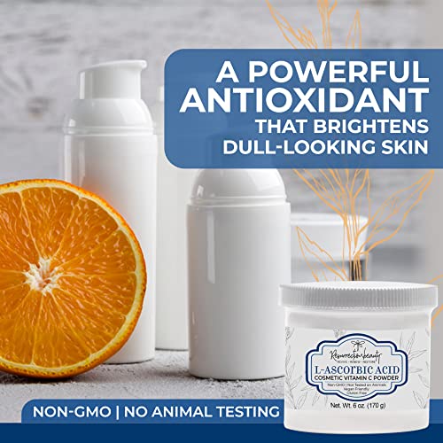100% Pure L-Ascorbic Acid (Cosmetic Vitamin C Powder for Face) - Product Imagery