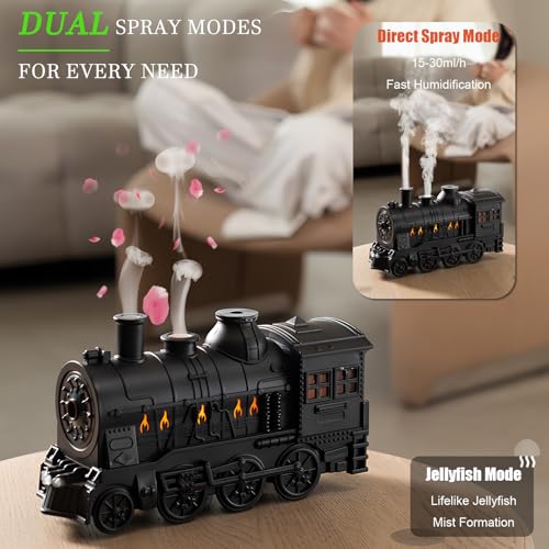 Retro Train Diffuser 300ml Essential Oil Diffuser - Cool Mist - Product Imagery