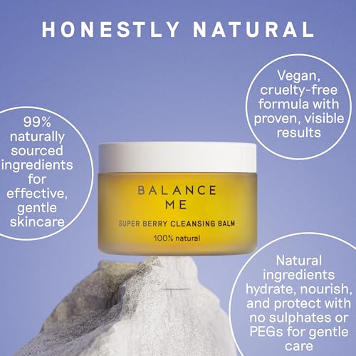 Balance Me Super Berry Face Cleansing Balm, Hydrating Makeup - Product Imagery