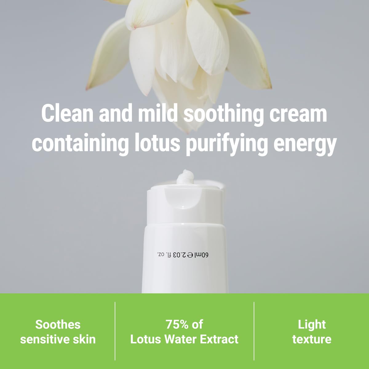 ROVECTIN Calming Lotus Cream, Soothing Sensitive Skin Cream, 2.03oz, 2 Pack – close-up detail