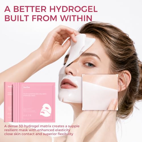 ZealSea Bio Collagen Hydrogel Face Mask, Glass Skin Overnight - Product Imagery