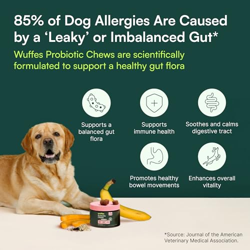 Wuffes Probiotic Chews for Dogs, Gut & Immune Support - Product Imagery